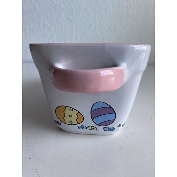 Disney Chip & Dale Easter Large 9"x 5" Ceramic Baking Loaf Bread Pan Dish NEW - Picture 6 of 11